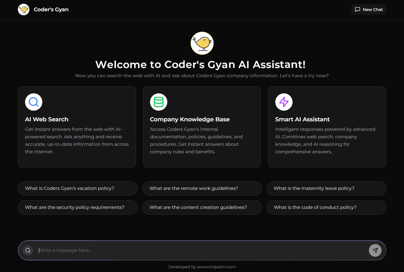 Company AI ChatBot project thumbnail